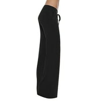 AirPow on Clearsance Ženske pantalone Ležerne prilike Vježbajte noge Stretch Struk dugme Pocket Yoga Teretana
