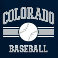 Divlji Bobby City of Colorado Bejzbol Fantasy sportski muški T-Shirt, mornarica, XX-veliki