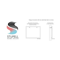 Stupell Industries uživajte u opuštajućoj kadi za kupanje Blue Foliage Striped Background, 16, Dizajn