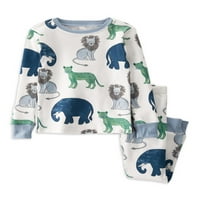 Little Planet od Carter's Baby & Toddler Boys snug Fit organske pidžame dugih rukava, 2 kom, mjeseci-5t
