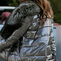 KaLI_store ženske jakne ženska jakna sa patentnim zatvaračem, Dugi rukav topla meka polarna lagana jakna