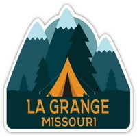 La Grange Missouri Suvenir Magnet Magnet Camping TENT dizajn