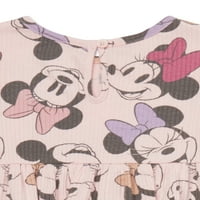 Disney Minnie Mouse Girls Girls Top, Hlače i trake za glavu, 3-komadni set, veličina 0 3 mjeseca
