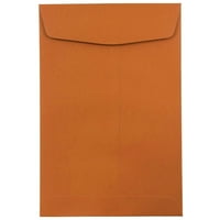 Koverte Otvorenog Kraja, Tamno Narandžasta, 10 Pakovanje