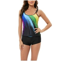 Ženski kupaći kostimi Halter Board Shorts bez rukava plaža a-line Halter Multicolor 5XL