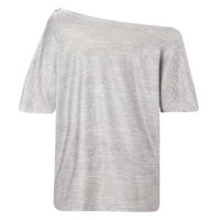 Njoeus majice za žene Ženska odjeća moda žene Casual labave ljubavi štampanje puloveri Off-the-ramena