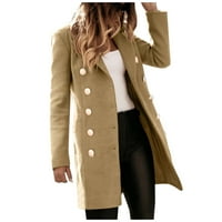 ženska vunena tanka kaputa trench jacket ženska tanka duga odjeća za kapute