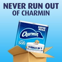 Charmin ultra mekani toaletni papir Super mega roli, listovi po rolu