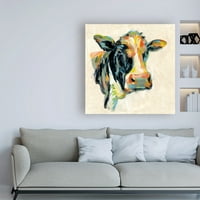 Zaštitni znak Likovna umjetnost 'Expressionolistička krava I' Canvas Art by Silvia Vassileva