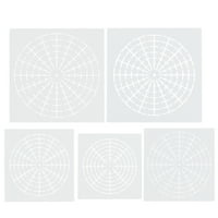 Mandala Stencil Template Painting Rez Predložaka Za Višekratnu Upotrebu Dotting Geometrija Crtež Oblik