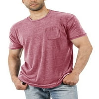 Eurivicy muške kratke rukave meka T-Shirt Casual Solid Tee Crew vrat majica sa džepom M-2XL