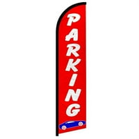 Parking Baner bez vetra reklamna Zastava - savršeno za događaje, preduzeća, prodavnice, prodavnice