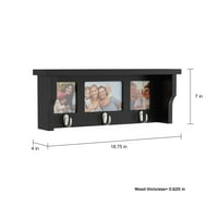 Lavish kućna zidna polica i kolaž za slike sa policom i visećim kukama - drži fotografije