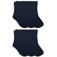 Jefferies čarape za dječake, posada školska uniforma glatko rebrasti ležerni pamuk, veličine XS-L
