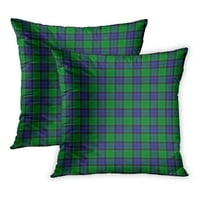 Plava plata uzorak klana graham menteith tartan zeleni apstraktni drevni crni keltski karirani jastučni