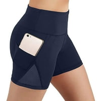 Labakihah kratke hlače za žene ženske hlače za jogu visokog struka sa džepovima sa strane vježba za trčanje