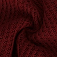Ženske dvije odjeće Casual trenerke kompleti seksi jesenskih Trenirki Dolčevina pleteni debeli pulover