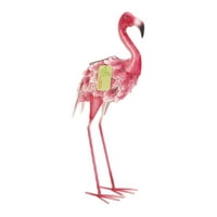 ZINGZ & Quingz 20.5 Pink i bijeli savremeni flamingo sa solarnim svjetlom