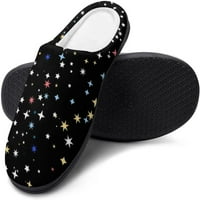 Space Stars muške kućne papuče neklizajuće meke pamučne cipele navlače papuče za unutrašnje vanjske prostore