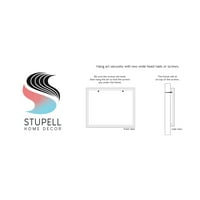 Stupell Industries apstraktni cvijet cvjetovi slojeviti krug oblici uzorak slikarstvo siva uokvirena Art