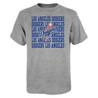 Mladi sivi Los Angeles Dodgers Ponavljaju Logo Majicu