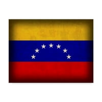 Zaštitni znak likovne umjetnosti' Venezuela Distressed Flag ' platno Art od Red Atlas Designs