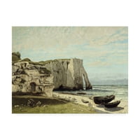 Zaštitni znak likovne umjetnosti 'Etretat Cliffs after the Storm' Canvas Art by Courbet