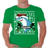 Awkward Styles ružan Božić majice za muškarce Božić Shark T-Shirt