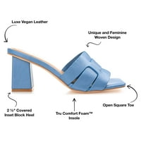 Kolekcija Journee Womens Renetat Tru Comfort Foam Otvoreni kvadratni nožni peti Sandale