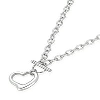 Kabelski lanac od nehrđajućeg čelika Otvoreno otklonite ogrlicu za srce