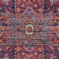 Evoke Westley Tradicionalni cvjetni ručni tepih, Blue Fuchsia, 2'2 17 '