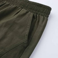 Aayomet muške pantalone i zimske pantalone jednobojne Casual kombinezone sa vezicama sportske labave Casual