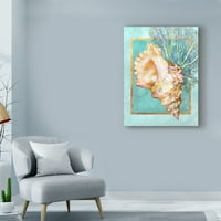 Zaštitni znak likovne umjetnosti 'Conch ljuske i koralj' platno umjetnost lori shory