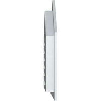 Ekena Millwork 14 W 26 H vrhunski gornji Zabatni otvor: funkcionalan, PVC Zabatni otvor w 1 4 ravni okvir