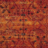 Vintage Hamadan Jessamin Tradicionalni prostirki, narandžasti, 4 '6'