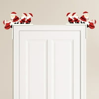 Turistički ukrasi božićnih vrata, smiješni okvir vrata Santa Claus, ELK drveni okvir okvira vrata, kućni