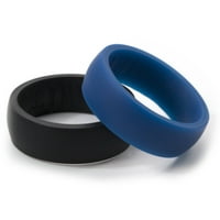 HR crni i Plavi Silikonski prstenovi, 2 pakovanja