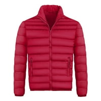 Jesen jesen zima Hoodie dukserica Coat Rain Jacket Hoodies za muškarce Warm Down Packable Light Tops Red