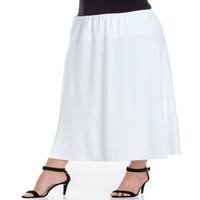 Ženska udobna Odjeća Plus Size ženska udobna elastična struka plus Maxi suknja veličine