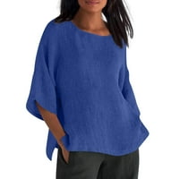 Bluza s punim rukavima Ležerne prilike, ležer za žene Blue 4xl