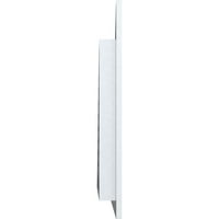 Ekena Millwork 42W 1 2 H pravouglog trougla Zabatni otvor - desna strana Pitch funkcionalna, PVC Zabatni
