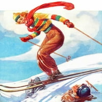Ski skok na Marmont Hill od V.A. Svoboda Slikarstvo Ispis na platnu