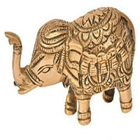 Slon sa podignutim prtljažnikom - Mesingana statua