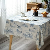 Rustikalni stolnjak klasična francuska sela štampana lanena tkanina pokrivač stola dekoracija seoske kuće