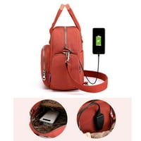 Jednostavne torbe Ležerne torbe sa zatvaračem sa patentnim najlonskim ženskim ramenim ruksacima