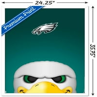 Philadelphia Eagles - S. Preston Mascot Swoop zidni poster, 22.375 34