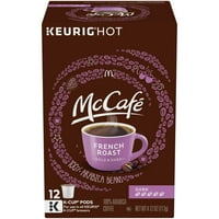 McCafe Tamna francuska pečena kava K-Cup Pods, kofeina, CT - 4. OZ kutija