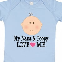 Inktastic Nana i Poppy Love Me poklon za dječaka ili djevojčicu bodi