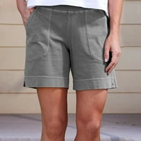 Hanas ženske ljetne modne kratke hlače, udobne Casual jednobojne atletske dnevne hlače sa vezicama sa
