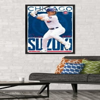 Chicago Cubs - Zidni Poster Seiya Suzuki, 22.375 34 Uokviren